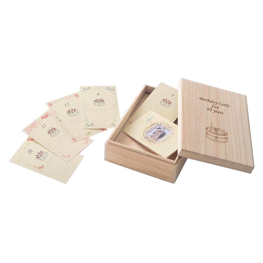 Amazon | [ベルメゾン] 20年分 バースデー カード 誕生祝い 出産